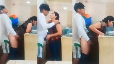 Free Desi Hidden Cam MMS Young Devar Fucking milf Bhabhi In Kitchen