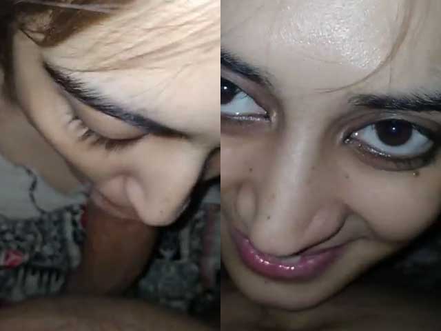Latest Viral Pakistani sex mms Beautiful Virgin Pakistani girl eating cum of BF