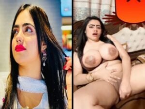 Most Demanded Famous Huge boobs Pakistani TikTok Girl viral nude fingering video