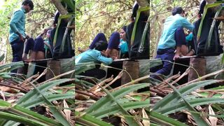 MasalaSeen Horny Tamil xxx mallu college girl kissing pussy sucking and fucking in park with bf