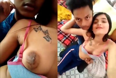 New Indian sex video Horny guy enjoys with nude gf in hotel selfie mms