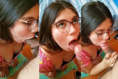Fsiblog3 desi sex mms Delhi sexy babe blowjob to her lover