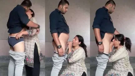 New Pakistani mms video sexy aunty sucking young nephew big dick