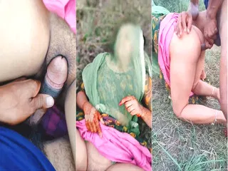 Desi BF Video Village Randi Bhabhi Blowjob and Outdoor Fucking with Mukhiya for Money