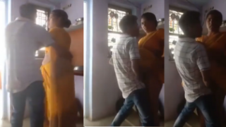 Fsiblog Porn desi mms mature Maid Aunty fucked by young boy