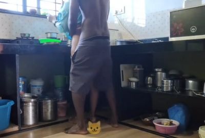 Masa49 Desi viral mms sex video young boy fucking sexy maid in kitchen