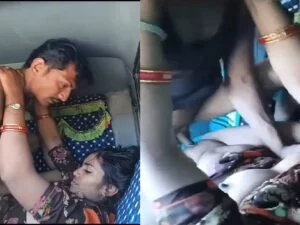 Fsiblog3 XXX sexy village bhabhi fucking with driver in car leaked outdoor sex mms