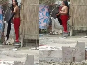 fsiblog latest village girl nude bath caught on viral hidden cam mms
