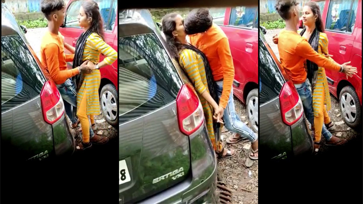 fsiblog desi hidden camera sex mms video teen girl caught with lover outdoor in car parking