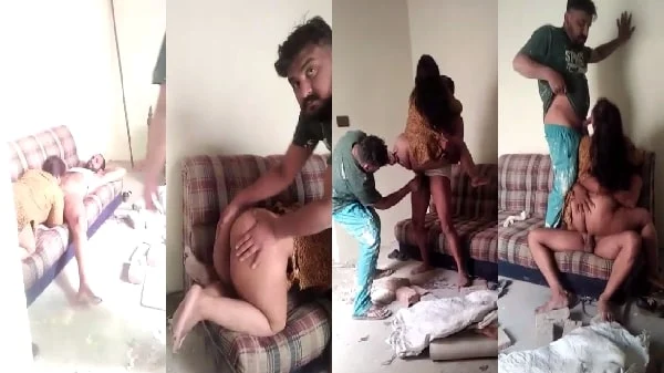 देसी थ्रीसम सेक्स एमएमएस वीडियो बिहारी रंडी भाभी ने मजदूरों के मोटे लंड को चूसके चूत चुदवाया