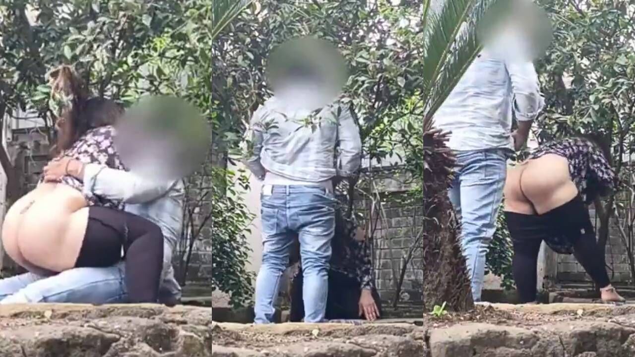 Big ass Indian Aunty Risky Sex with Secret bf in public park viral sex mms