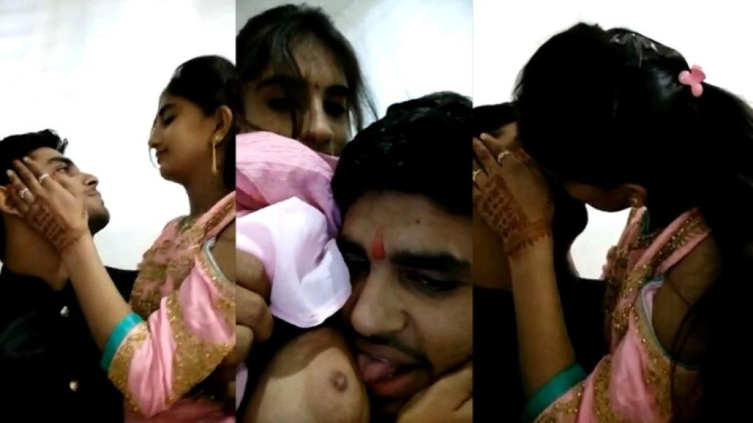 Indian Real Viral Scandal Video Naughty College Couple Kissing And Pressing Big Boobs In pink Salwar