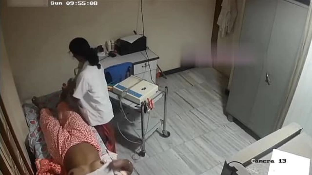 Tamil Aunty To Nurse Applying Cream On Her Leg Leaked CCTV Cam