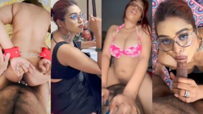 Desi MMS Porn Sexy Horny Wife Nude Pussy and Ass Fucking with Office Boss