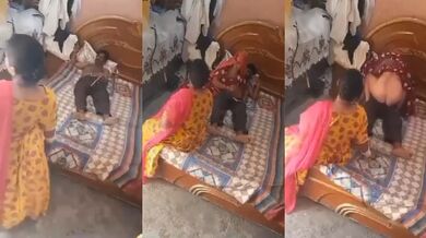 Biwi ke samne jawam sali ki chut chudai ki tharki pati ne viral mms