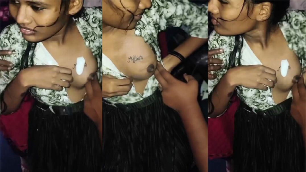 GenZ Nibbi School girl having tattoo on boobs viral sex mms