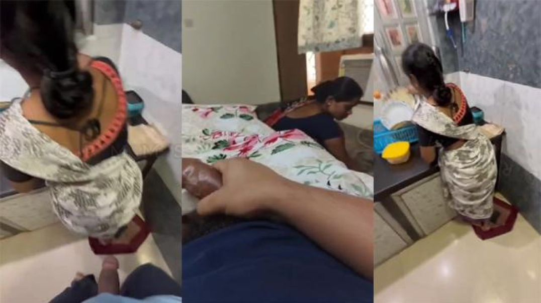 Pervert Bachelor Boy Flash Dick to Maid Aunty Desi Sex MMS Viral