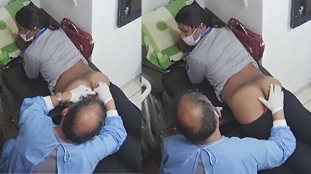Tamil Mallu Women in Clinic Fingering Her Pussy by Doctor Captured in CCTV MMS