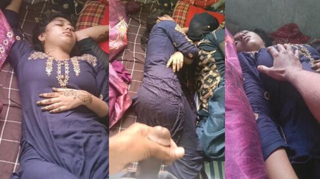 Desi Real Horny Brother Rubbing His Dick On Sleeping Sister Ass Viral MMS