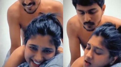 Cute smile karti bhabhi ki doggy style chut aur gaand chudai lover ke saath desi mms