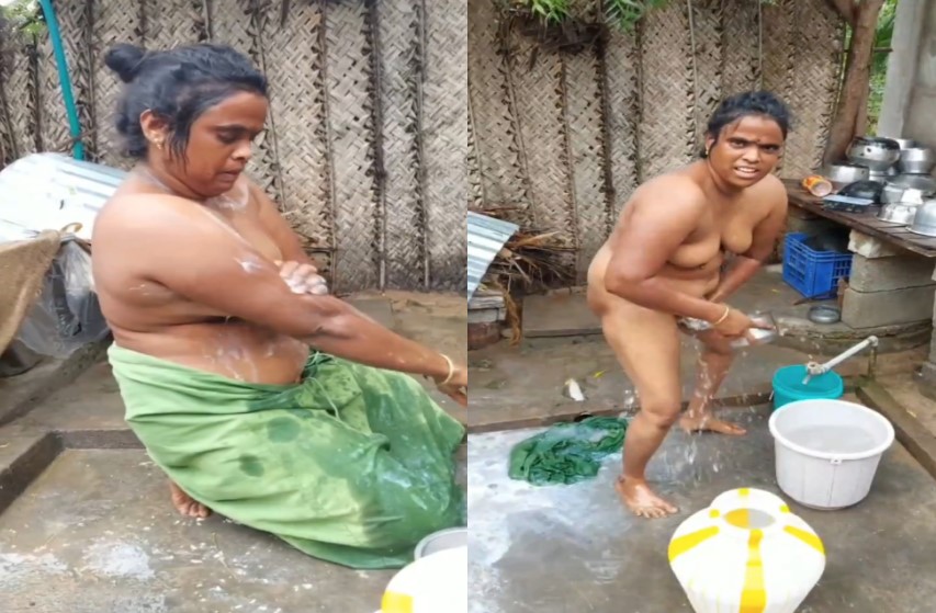 Tamil Mallu Sexy Village Aunty Nude Bathing Uncensored Version