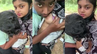 Desi Bholi bhali jawan virgin ladki ki chuchi chusa boyfriend kiss karke viral mms