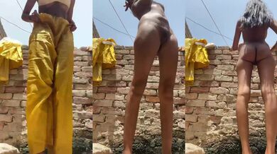 Haryana young village girl nude bathing mms