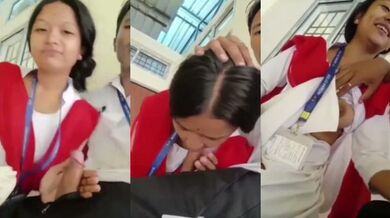 Assam college girl ne blowjob diya BF ko classroom me new desi mms