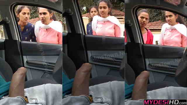 Bihari Man Public Flash in Car MMS College Girls Shocked By Massive Cock